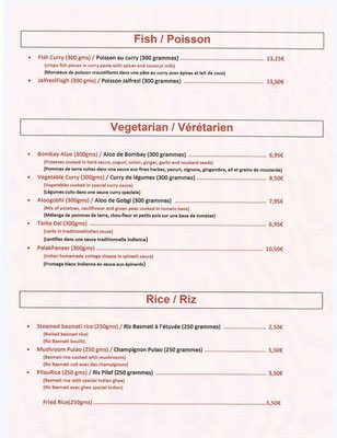 Menu photo 2 Curry Madras Tournai, WHT