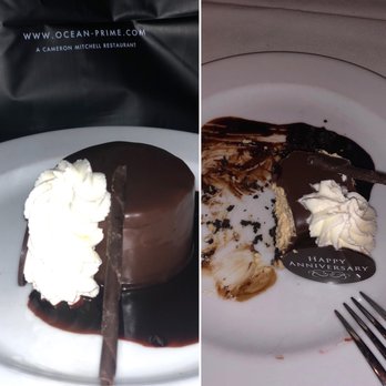 Ocean Prime - Epic chocolate peanut butter pie before and after photo. Totally worth every calorie! - Seafood Near Me - Orlando, Florida Ocean Prime - Epic chocolate peanut butter pie before and after photo. Totally worth every calorie! - Seafood Near Me - Orlando, Florida