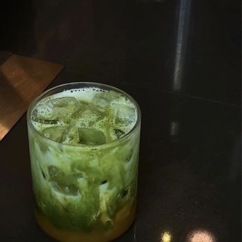 Lumiere Cafe - Mango coconut matcha - Coffee & Tea Near Me - Vancouver, British Columbia