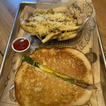 The Melt - Three cheese Classic & Garlic Parmesan Fries - Sandwiches Near Me - Folsom, California The Melt - Three cheese Classic & Garlic Parmesan Fries - Sandwiches Near Me - Folsom, California