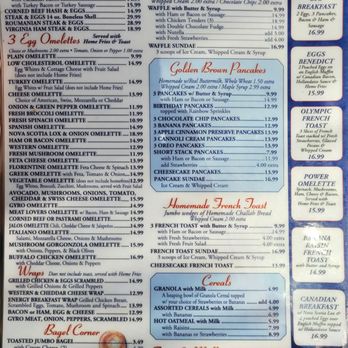 Olympic Diner & Restaurant - Breakfast menu - Diners Near Me - Mahopac, New York Olympic Diner & Restaurant - Breakfast menu - Diners Near Me - Mahopac, New York
