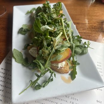 Cafe Vino - Peach bruschetta - Wine Bars Near Me - Fort Collins, Colorado