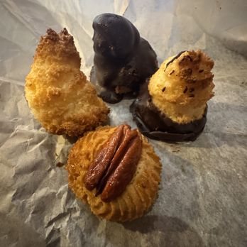 Budapest Cafe and Restaurant - Budapest Café & Restaurant's Amazing (Passover-friendly) Macaroons - Chocolate with Almond Cream, Chocolate Dipped, Pecan & Regular Coconut! - Bakeries Near Me - New York, New York Budapest Cafe and Restaurant - Budapest Café & Restaurant's Amazing (Passover-friendly) Macaroons - Chocolate with Almond Cream, Chocolate Dipped, Pecan & Regular Coconut! - Bakeries Near Me - New York, New York