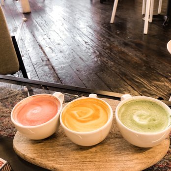 Bottoms Up Coffee - Stoplight latte flight - on the secret menu - Coffee & Tea Near Me - Columbus, Ohio Bottoms Up Coffee - Stoplight latte flight - on the secret menu - Coffee & Tea Near Me - Columbus, Ohio