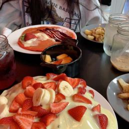 Special of the day: Cassata Cakes, Rosemary Potatoes, Cup of Fresh Fruit, Red Velvet Pancake Special of the day: Cassata Cakes, Rosemary Potatoes, Cup of Fresh Fruit, Red Velvet Pancake