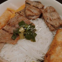 bun cha gio thit nuong