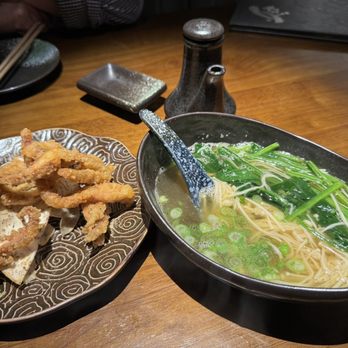 Koi - Fried octopus and butter enoki mushroom with excellent broth - Sushi Bars Near Me - Houston, Texas