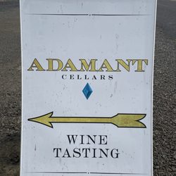 Adamant Cellars - The sign