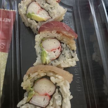 Orange Door Sushi - Rainbow roll with grocery store crab - Japanese Near Me - Los Angeles, California