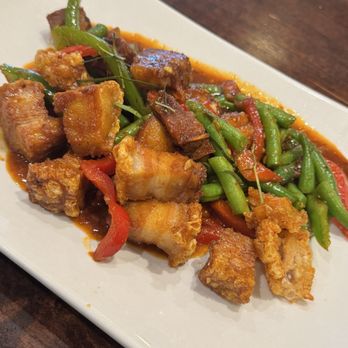 Hunsa Thai Kitchen - Prik King Crispy Pork - Thai Near Me - Seabrook, Texas Hunsa Thai Kitchen - Prik King Crispy Pork - Thai Near Me - Seabrook, Texas