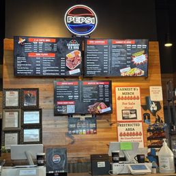Order Counter and full menu. Order Counter and full menu.