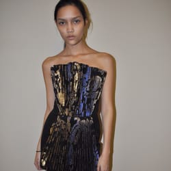 Park Pleating Company - Sunburst pleated brocade