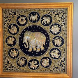 The Elephant Trail - This Thai artwork was beautiful