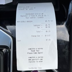 Circle K - Receipt