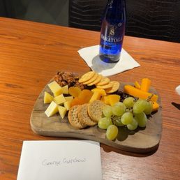 Welcome fruit, nut and cheese plate! Nice touch Welcome fruit, nut and cheese plate! Nice touch