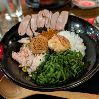MENSHO - Hokkaido Mazemen with a side of duck chashu (additional cost) - Ramen Near Me - Walnut Creek, California MENSHO - Hokkaido Mazemen with a side of duck chashu (additional cost) - Ramen Near Me - Walnut Creek, California