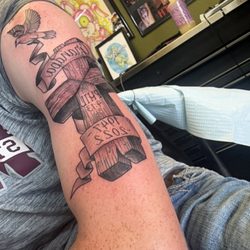 Ink Wolves Tattoos & Piercings - Cross for my grandpa