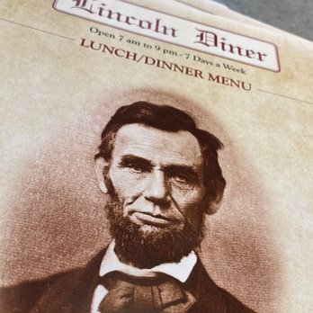 Lincoln Diner - Menu cover - Diners Near Me - Gettysburg, Pennsylvania Lincoln Diner - Menu cover - Diners Near Me - Gettysburg, Pennsylvania