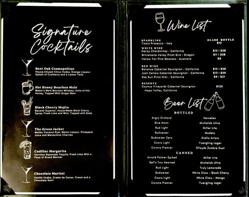 Menu photo 1 523 at Bent Oak Elkhart, IN Menu photo 1 523 at Bent Oak Elkhart, IN