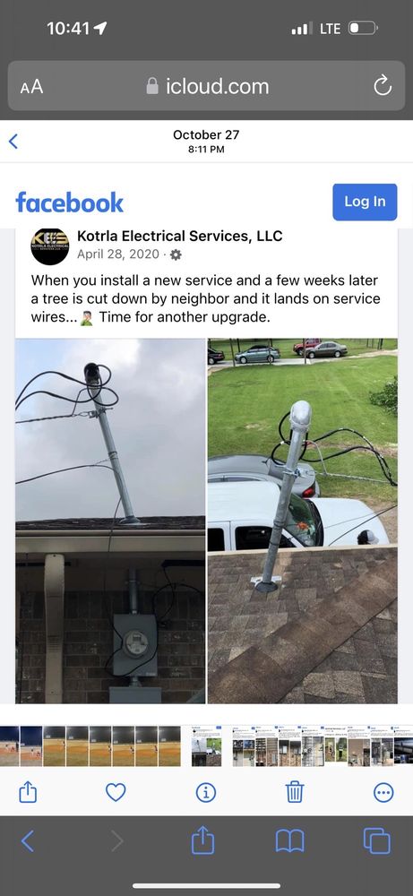 Slide of Kotrla Electrical Services