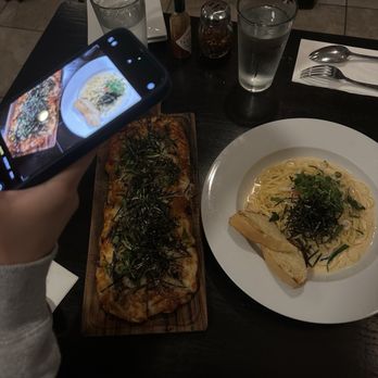 Bistro Kaz - 50324001. Cream Cod Roe Pasta 390539. Unagi Eel Pizza - Italian Near Me - San Diego, California Bistro Kaz - 50324001. Cream Cod Roe Pasta 390539. Unagi Eel Pizza - Italian Near Me - San Diego, California