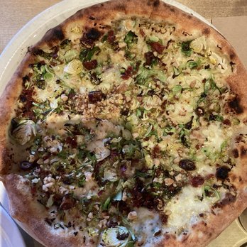 Famoso Neapolitan Pizza - Brussel sprout walnut pizza - Pizza Near Me - Jasper, Alberta Famoso Neapolitan Pizza - Brussel sprout walnut pizza - Pizza Near Me - Jasper, Alberta