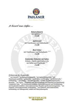 Menu photo 4 Wirtshaus - Am Kohlmarkt Braunschweig, NI Menu photo 4 Wirtshaus - Am Kohlmarkt Braunschweig, NI