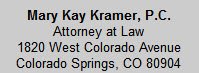 Kramer Mary Kay Attorney - divorce attorney in Colorado Springs, CO