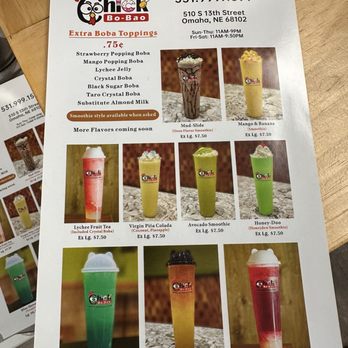 Chick Bo- Bao - boba menu - Chicken Wings Near Me - Omaha, Nebraska