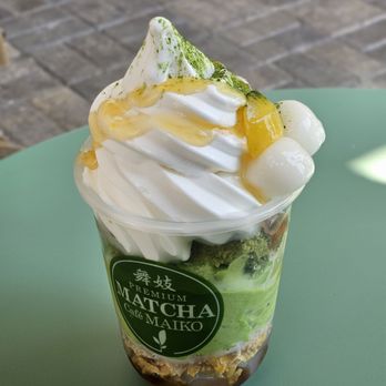 Premium Matcha Cafe Maiko - Maiko special with matcha and yuzu soft serve - Cafes Near Me - Frisco, Texas