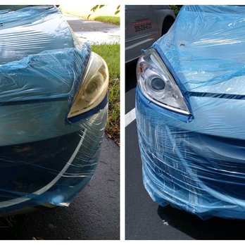 Naples Headlight Restoration - Mazda - Auto Detailing Near Me Naples Headlight Restoration - Mazda - Auto Detailing Near Me