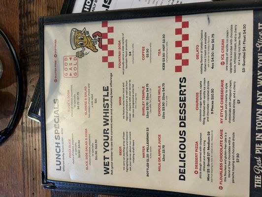 Menu photo 7 Old Town Pizza Auburn, CA
