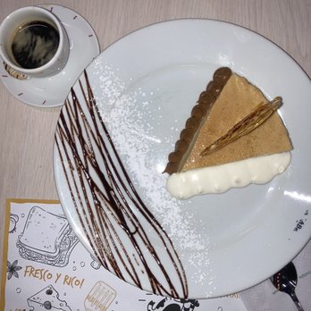 La Cabrera Al Paso - 1/2 portion of Flan Casera and Cafe Espress - Steakhouses Near Me