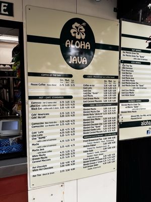 Menu photo 1 Aloha Java Fullerton, CA