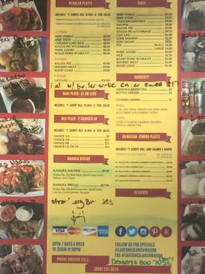 Menu photo 5 Laverne's Lunch Wagon Waipahu, HI Menu photo 5 Laverne's Lunch Wagon Waipahu, HI