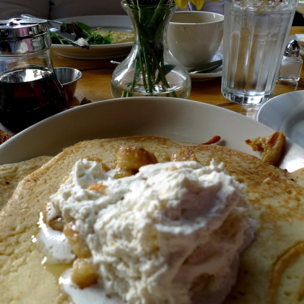 Barbette - macadamia nut banana pancakes - French Near Me - Minneapolis, Minnesota