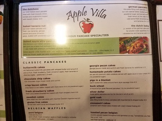 Menu photo 8 Apple Villa Cafe Batavia, IL