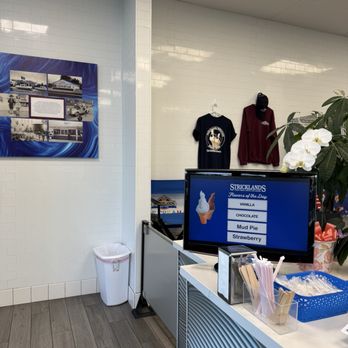 Elite Experience: Strickland's Ice Cream - Menu and ordering area - Yelp Events Near Me - Costa Mesa, California