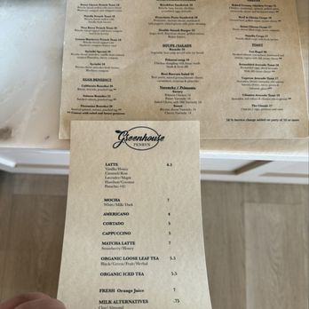 Greenhouse Penryn - Menu 05/28/2025 - Salad Near Me - Penryn, California