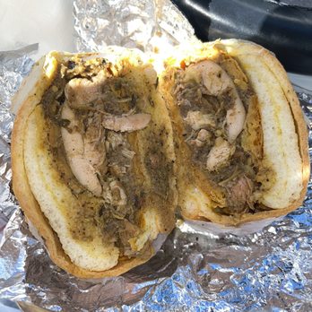 Datz Deli - Curry chicken patty on coco bread - Caribbean Near Me - Hollis, New York Datz Deli - Curry chicken patty on coco bread - Caribbean Near Me - Hollis, New York