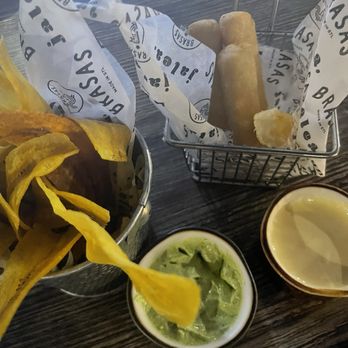 Jalea - Plantain chips with a cilantro jalapeno cream cheese sauce and Yuca fried with a cheesy type sauce. - Peruvian Near Me - Saint Charles, Missouri