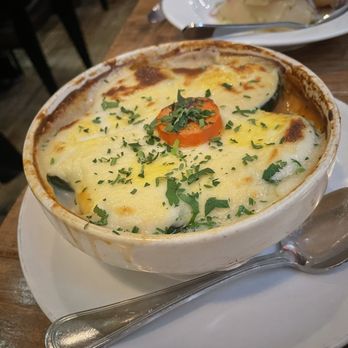 Village Taverna - Vegetarian Mousaka - Greek Near Me - New York, New York Village Taverna - Vegetarian Mousaka - Greek Near Me - New York, New York