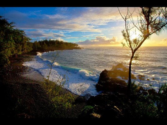 The Bali House & Cottage at Kehena Beach Hawaii by null