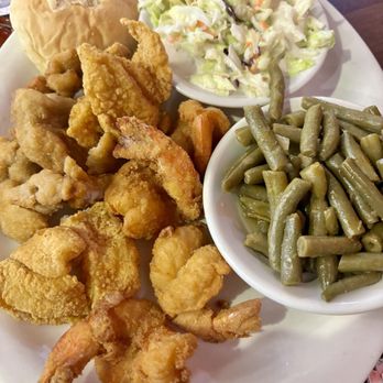 Joe's Oyster Bar & Grill - Fried Fish, Shrimp, and Oyster lunch special. Everything was good in this plate. - Seafood Near Me - Rosenberg, Texas Joe's Oyster Bar & Grill - Fried Fish, Shrimp, and Oyster lunch special. Everything was good in this plate. - Seafood Near Me - Rosenberg, Texas