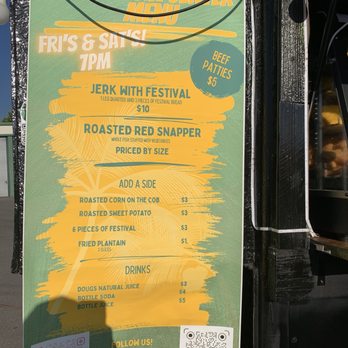 Dougs Jerk Center - Menu 8/24/24 - Food Trucks Near Me - Altadena, California