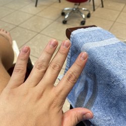 Fine Nail Salon - Jenny is simply amazing. She does the best natural nails. This is just a simple "buff". No clear coat.