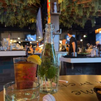 Morra Mia - The bar view from our cozy booth - Bars Near Me - El Paso, Texas