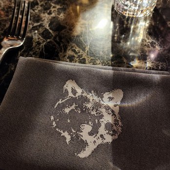 Wolf by Vanderpump at Caesars Republic Lake Tahoe - lap napkin/serviette on table - American Near Me - Stateline, Nevada