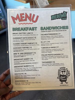 Menu photo 1 Breakaway Cafe Culver City, CA