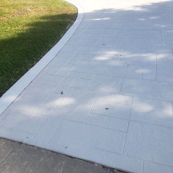 1st Call Pressure Washing & Services - Painted stamped concrete - Pressure Washers Near Me - Davie, Florida